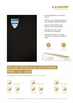 Preview: Luxor Eco Line TopCon Glas-Glas 450W